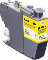 KMP  gelb Druckerpatrone kompatibel zu brother LC-422XLY