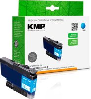 KMP  cyan Druckerpatrone kompatibel zu brother LC-3239XLC