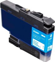 KMP  cyan Druckerpatrone kompatibel zu brother LC-3239XLC