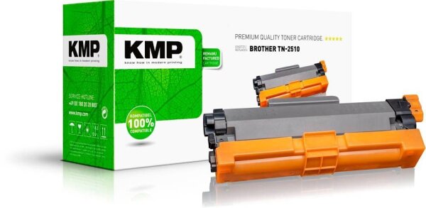 KMP  schwarz Toner kompatibel zu brother TN-2510