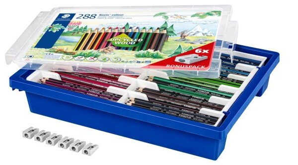 STAEDTLER Noris® colour 185 Buntstifte farbsortiert, 288 St.