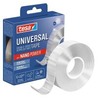 tesa Nano Power Universal doppelseitiges Klebeband 30,0...