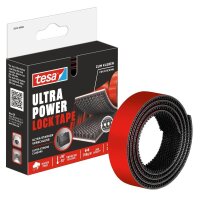 tesa Klettband Ultra Power Lock Tape schwarz, 1 St.