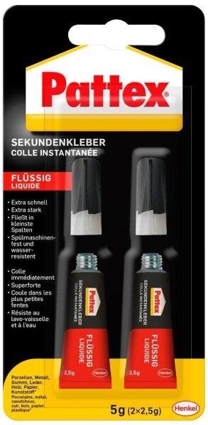 Pattex Sekundenkleber 2x 2,5 g, 1 St.