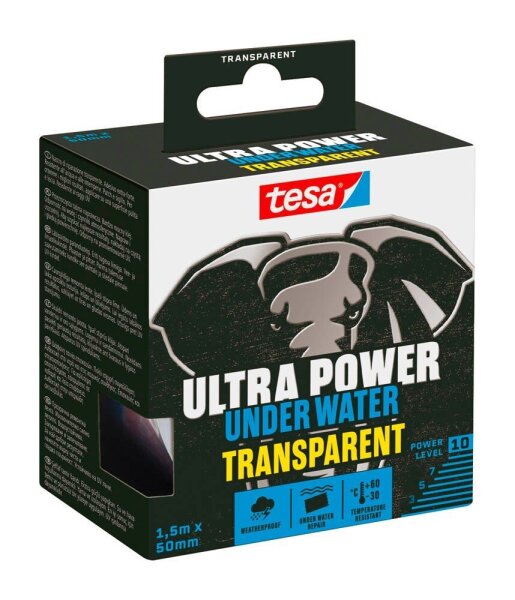 tesa Ultra Power Under Water Gewebeband transparent 50,0 mm x 1,5 m 1 St.