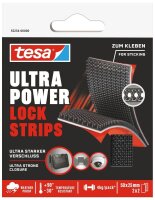 tesa Klettband Ultra Power Lock schwarz, 4 St.