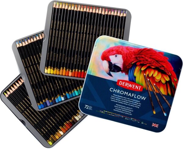 DERWENT Chromaflow Buntstifte farbsortiert, 72 St.