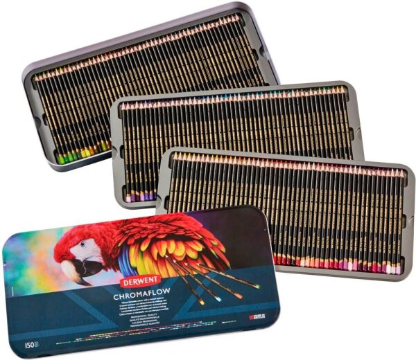 DERWENT Chromaflow Buntstifte farbsortiert, 150 St.