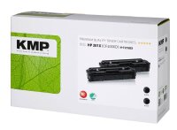 KMP H-T215DX  schwarz Toner kompatibel zu HP 201X (CF400XD), 2er-Set