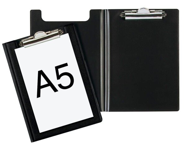 DURABLE Klemmbrettmappe 235901 DIN A5 schwarz Karton, 1 St.