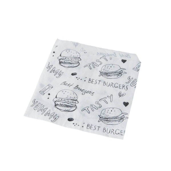 PAPSTAR Burger-Tüten weiß 13,0 x 13,5 cm, 1.000 St.