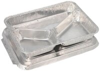 STARPAK Menüschalen mit Deckel silber 760,0 ml, 50 St.