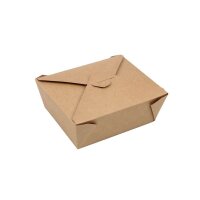 PAPSTAR Einweg-Lunchboxen pure braun 1,0 l, 50 St.