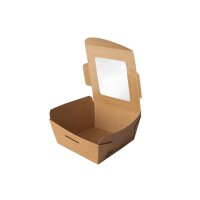 PAPSTAR Feinkostboxen pure braun 0,35 l, 40 St.