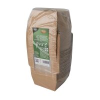 PAPSTAR Feinkostboxen pure braun 0,35 l, 40 St.