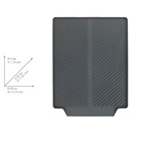 WENKO Abtropfmatte Linea grau, 1 St.