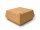 PAPSTAR Burger-Boxen braun 17,0 x 17,0 cm, 25 St.