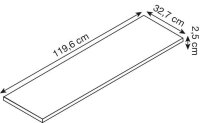 CP C 2000 Acurado Fachboden grau 119,6 x 32,7 cm, 1 St.