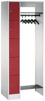 CP Garderobe mit Schließfächern lichtgrau,...