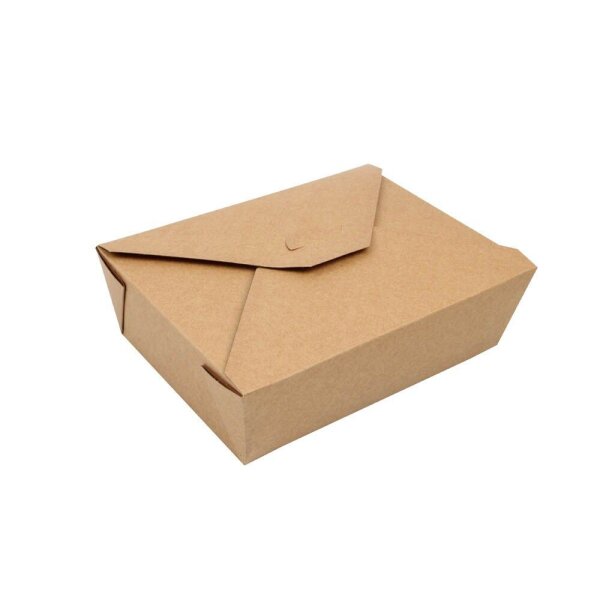 PAPSTAR Einweg-Lunchboxen pure braun 2,0 l, 50 St.