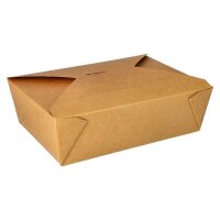 PAPSTAR Einweg-Lunchboxen pure braun 2,0 l, 50 St.