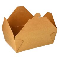 PAPSTAR Einweg-Lunchboxen pure braun 2,0 l, 50 St.