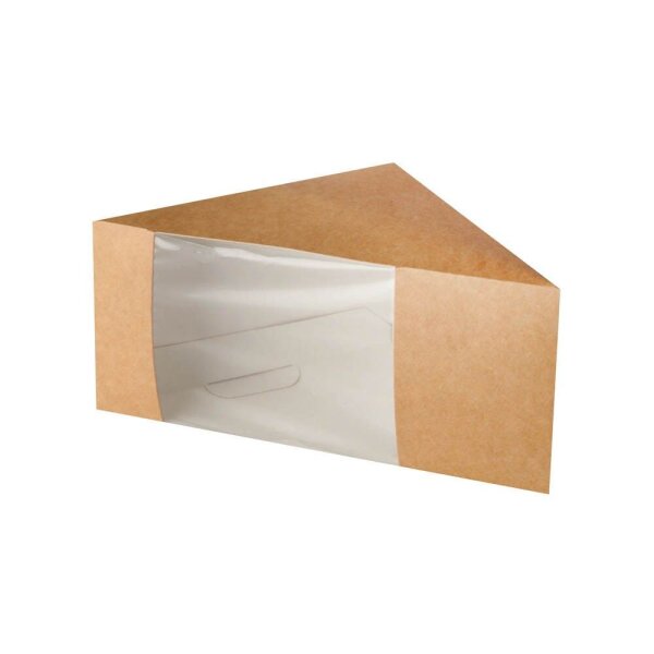 PAPSTAR Einweg-Sandwichboxen braun 12,3 x 12,3 cm, 50 St.