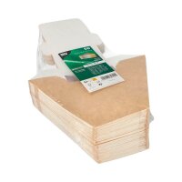 PAPSTAR Einweg-Sandwichboxen braun 12,3 x 12,3 cm, 50 St.