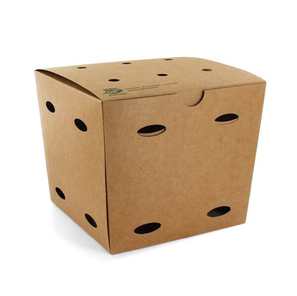 PAPSTAR Pommes-Boxen pure braun 2,5 l, 50 St.