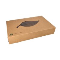 PAPSTAR Catering-Kartons pure braun 46,4 x 31,3 cm, 10 St.