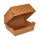 PAPSTAR Burger-Boxen braun 12,5 x 12,5 cm, 80 St.