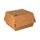 PAPSTAR Burger-Boxen braun 12,5 x 12,5 cm, 80 St.
