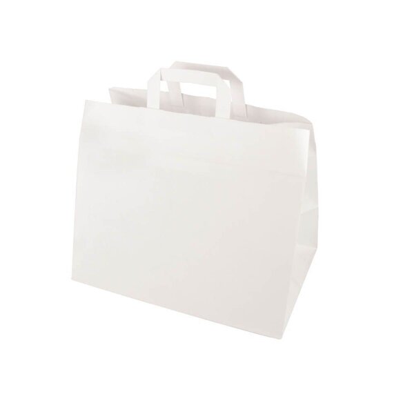 PAPSTAR Papier-Tragetaschen weiß 32,0 x 27,0 cm, 50 St.