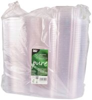 PAPSTAR Einweg-Salatschalen pure glasklar 20,5 x 6,6 cm, 50 St.