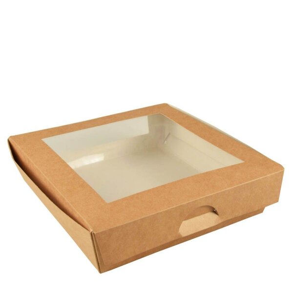 PAPSTAR Feinkostboxen pure braun 19,0 x 19,0 cm, 25 St.
