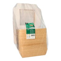 PAPSTAR Feinkostboxen pure braun 19,0 x 19,0 cm, 25 St.