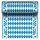STARPAK Tischläufer soft selection blau, weiß 40,0 cm x 24,0 m, 1 Rolle