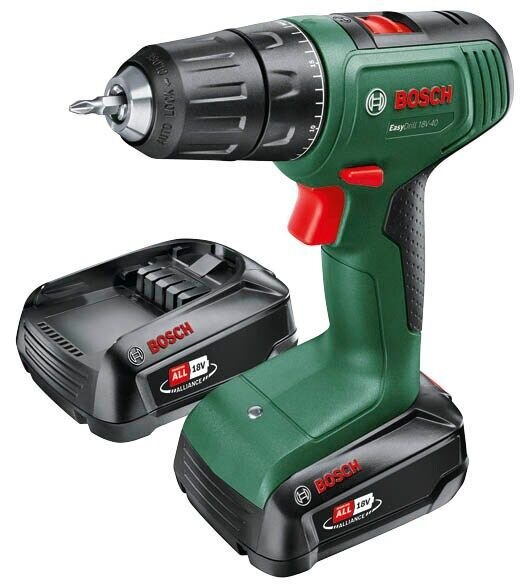 BOSCH Home & Garden EasyDrill 18V-40 Akku-Bohrschrauber-Set 18,0 V, mit 2 Akkus