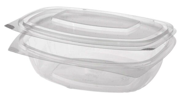 PAPSTAR Einweg-Salatschalen pure glasklar 20,5 x 7,6 cm, 50 St.