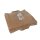 PAPSTAR Papier-Tragetaschen braun 32,0 x 27,0 cm, 50 St.