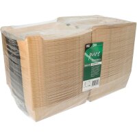 PAPSTAR Burger-Boxen pure braun 18,0 x 18,0 cm, 50 St.
