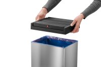 Hailo Big-Box Swing XL Mülleimer 52,0 l edelstahl, 1...