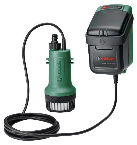 BOSCH Home & Garden Regenfasspumpe 18V-2000, mit 1 Akku