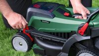 BOSCH Home & Garden UniversalRotak 2x18V-37-550 Akku-Rasenmäher 18,0 V für bis zu 550 m², mit 2 Akkus