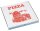 STARPAK Pizzakartons weiß, rot 26,0 x 26,0 cm, 100 St.