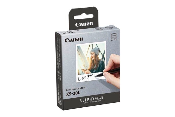 Canon Fotopapier-Set XS-20L 7,2 x 8,5 cm glänzend 1 Set