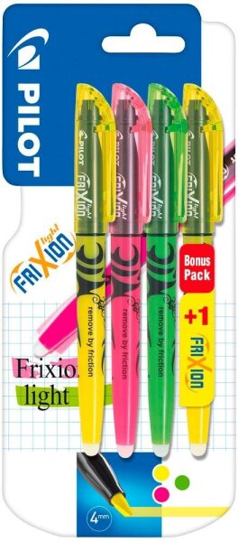 PILOT FriXion light Textmarker farbsortiert, 4 St.