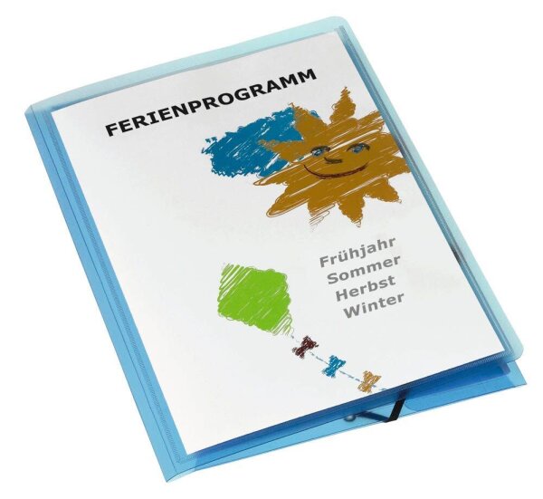 OXFORD Eckspanner Polyvision DIN A4 blau, 1 St.