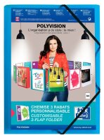 OXFORD Eckspanner Polyvision DIN A4 blau, 1 St.