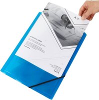 OXFORD Eckspanner Polyvision DIN A4 blau, 1 St.